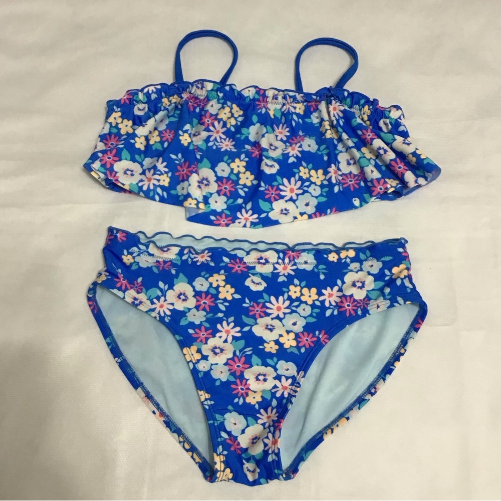 Cat & Jack Girls Two-piece Biquini Swimwear Size XL14